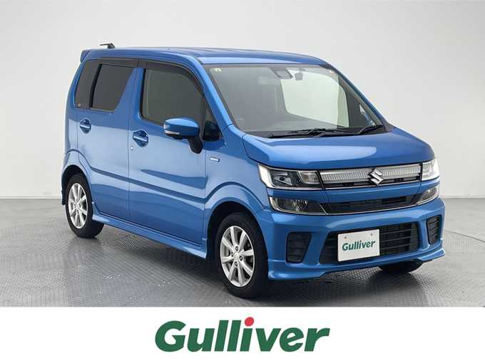 新着情報“ワゴンＲハイブリッドFZ セーフティパッケージ装着車”2018年式ブリスクブルーM入荷しました！