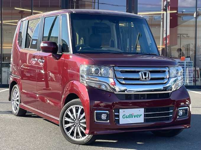 新着情報“Ｎ－ＢＯＸカスタムG・ターボLパッケージ”2016年式プレミアムディープロッソパール入荷しました！