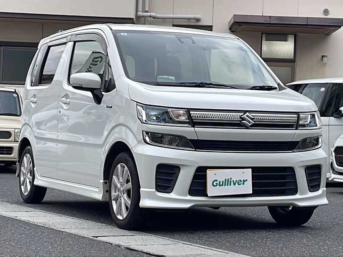 新着情報“ワゴンＲハイブリッドFZ セーフティパッケージ装着車”2017年式ピュアホワイトP入荷しました！