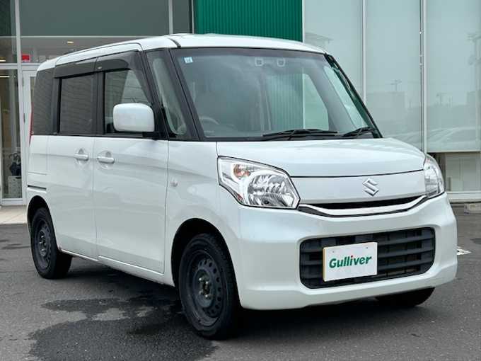 新着情報“スペーシアG デュアルカメラブレーキサポート装着車”2015年式クリスタルホワイトP入荷しました！