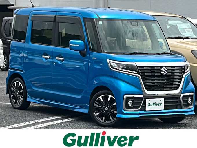 新着情報“スペーシアカスタムハイブリッドXSターボ”2017年式ブリスクブルーM入荷しました！