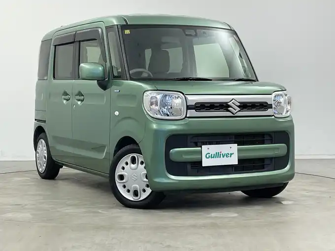 新着情報“スペーシアハイブリッドX 衝突被害軽減ブレーキ非装着車”2018年式ツールグリーンパールメタリック入荷しました！