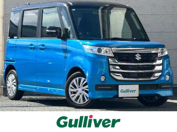 新着情報“スペーシアカスタムＺベースグレード デュアルカメラブレーキサポート装着車”2017年式ブリスクブルーメタリック/ブラック2トーンルーフ入荷しました！