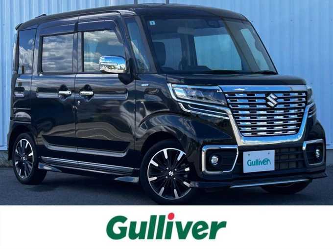 新着情報“スペーシアカスタムハイブリッドXS 衝突被害軽減ブレーキ非装着車”2019年式ブルーイッシュブラックパール3入荷しました！