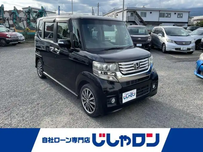 新着情報“Ｎ－ＢＯＸカスタム2トーンカラースタイル G特別仕様車ターボSSパッケージ”2014年式スマートブラック入荷しました！