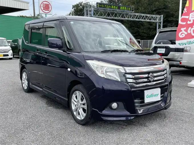 新着情報“ソリオG スズキセーフティサポート装着車”2019年式ミッドナイトバイオレットメタリック入荷しました！