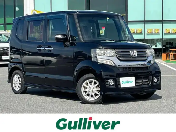 新着情報“Ｎ－ＢＯＸカスタムG”2014年式スマートブラック入荷しました！