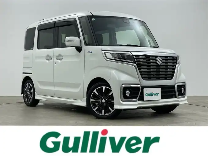新着情報“スペーシアカスタムハイブリッドXS 衝突被害軽減ブレーキ非装着車”2019年式ピュアホワイトP入荷しました！