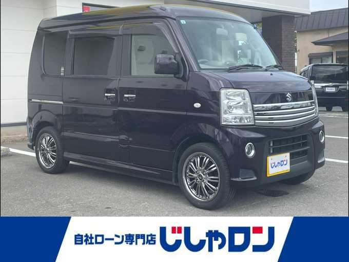 新着情報“エブリイワゴンPZターボスペシャル”2013年式ミステリアスバイオレットパール入荷しました！