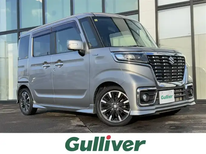 新着情報“スペーシアカスタムハイブリッドXSターボ”2019年式スチールシルバーM入荷しました！