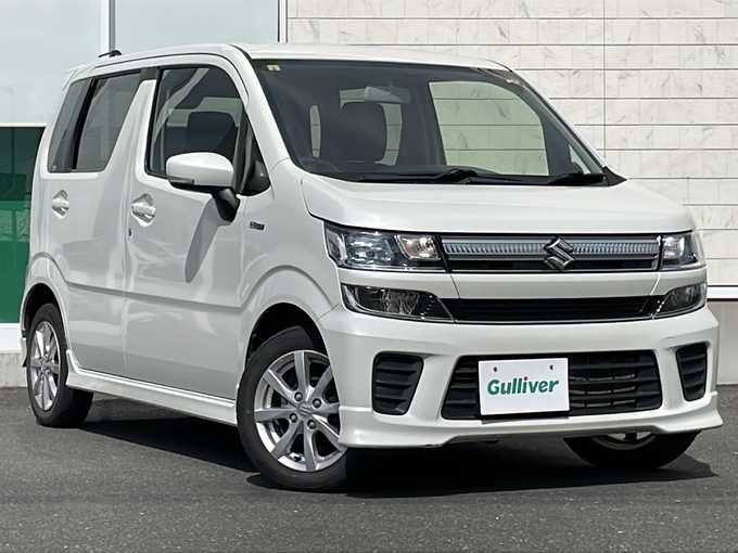 新着情報“ワゴンＲハイブリッドFZ セーフティパッケージ装着車”2018年式ピュアホワイトP入荷しました！