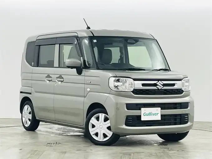 新着情報“スペーシアハイブリッドX セーフティプラスパッケージ装着車”2024年式モスグレーメタリック入荷しました！