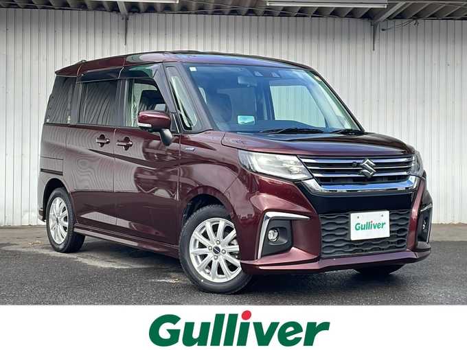 新着情報“ソリオハイブリッドMZ”2021年式メロウディープレッドパール入荷しました！