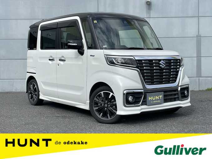 新着情報“スペーシアカスタムハイブリッドXS”2020年式ピュアホワイトパール/ブラック2トーン入荷しました！