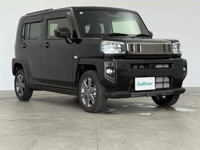 新着情報“タフトGターボ ダーククロムベンチャー eco IDLE非装着車”2024年式ブラックマイカメタリック入荷しました！