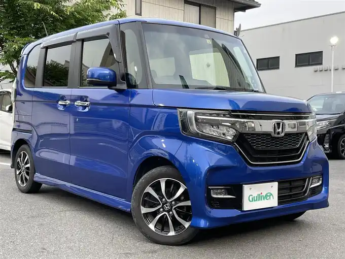 新着情報“Ｎ－ＢＯＸカスタムG・Lホンダセンシング”2019年式ブリリアントスポーティブルーメタリック2トーン入荷しました！