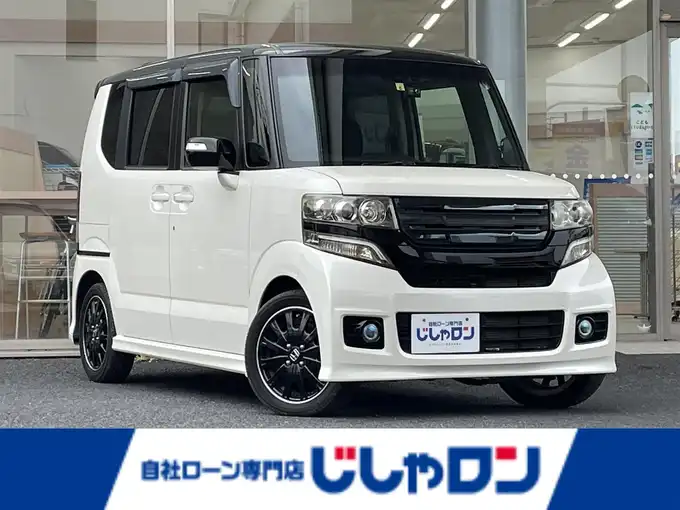新着情報“Ｎ－ＢＯＸカスタム2トーンカラースタイル G特別仕様車ターボSSパッケージ”2014年式プレミアムホワイトパール入荷しました！