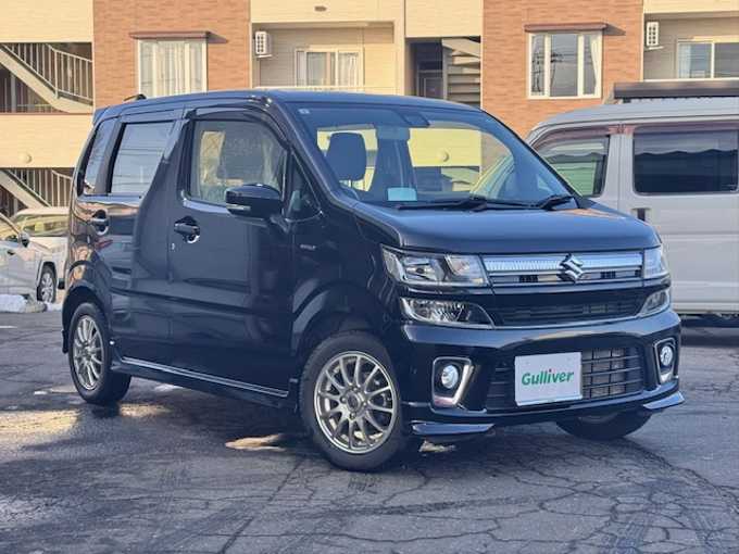 新着情報“ワゴンＲハイブリッドFZ セーフティパッケージ装着車”2017年式ブルーイッシュブラックパール3入荷しました！