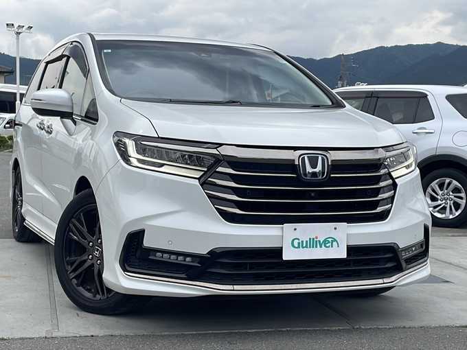 新着情報“オデッセイハイブリッドe:HEVアブソルート・EX”2021年式プラチナホワイトパール入荷しました！