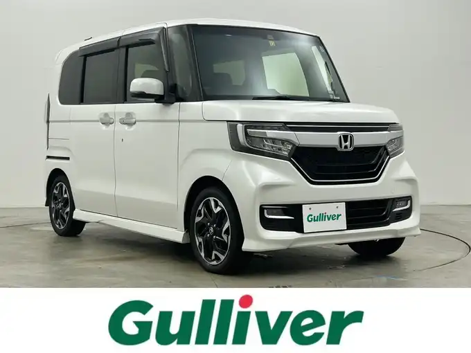 新着情報“Ｎ－ＢＯＸカスタムG・Lターボホンダセンシング”2019年式プラチナホワイトパール入荷しました！