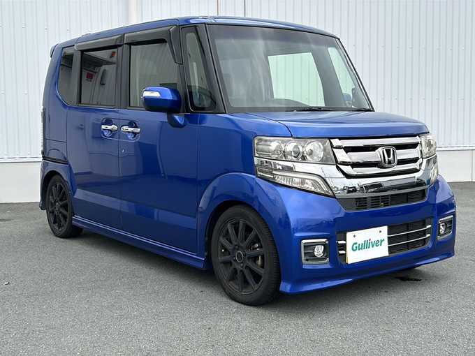 新着情報“Ｎ－ＢＯＸカスタムG・ターボLパッケージ”2015年式ブリリアントスポーティブルーメタリック2トーン入荷しました！