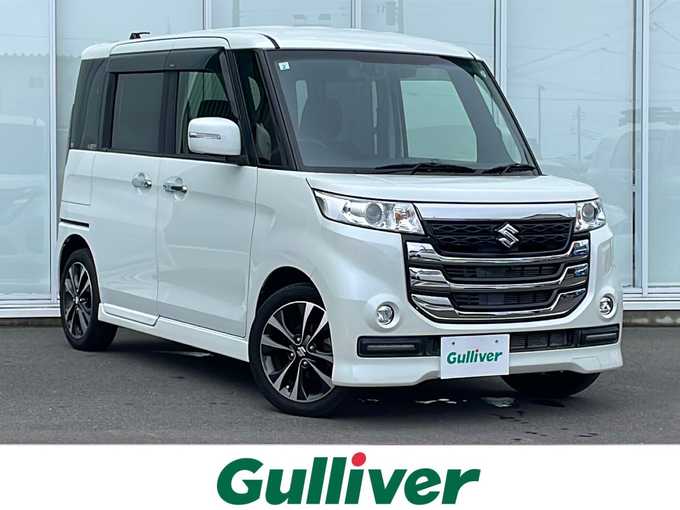 新着情報“スペーシアカスタムＺターボ デュアルカメラブレーキサポート ユーティリティーパッケージ装着車”2017年式クリスタルホワイトP入荷しました！