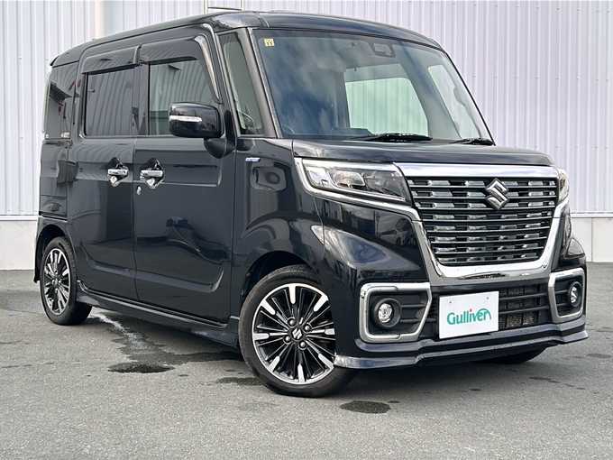 新着情報“スペーシアカスタムハイブリッドXS”2018年式ブルーイッシュブラックパール3入荷しました！