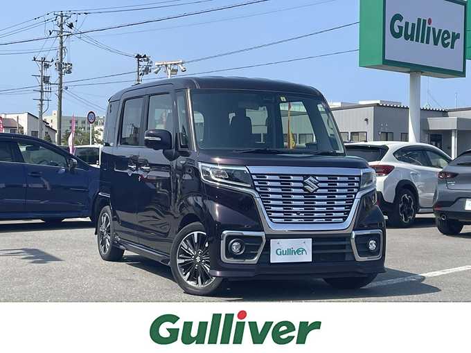 新着情報“スペーシアカスタムハイブリッドXSターボ 衝突被害軽減ブレーキ非装着車”2018年式ムーンライトバイオレットPM入荷しました！