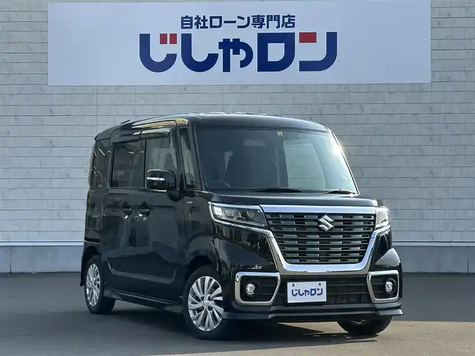 新着情報“スペーシアカスタムハイブリッドGS”2018年式ブルーイッシュブラックパール3入荷しました！