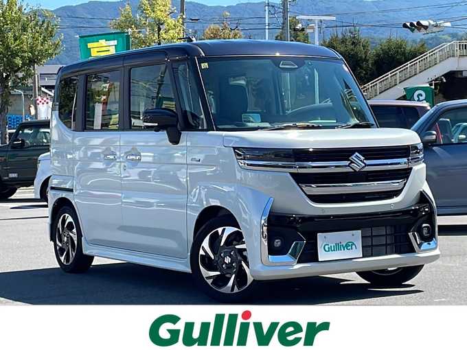 新着情報“スペーシアカスタムハイブリッドXSターボ”2023年式ピュアホワイトパール/ブラック2トーン入荷しました！