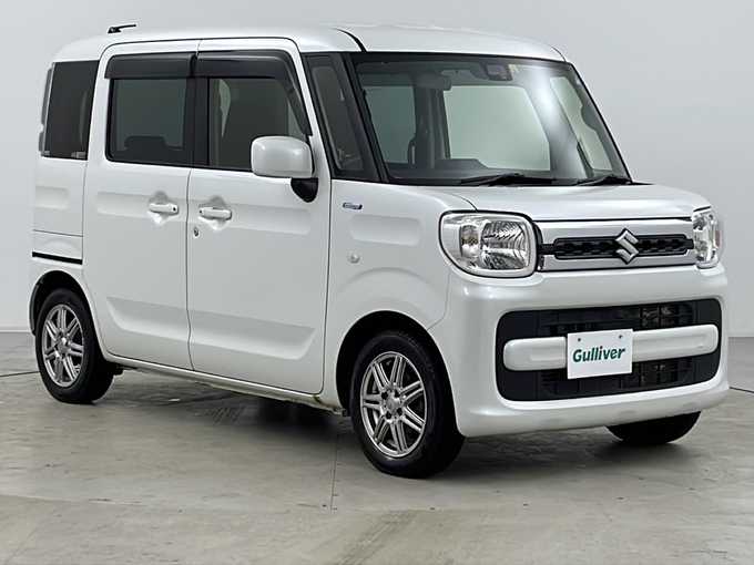 新着情報“スペーシアハイブリッドX 衝突被害軽減ブレーキ非装着車”2018年式ピュアホワイトP入荷しました！