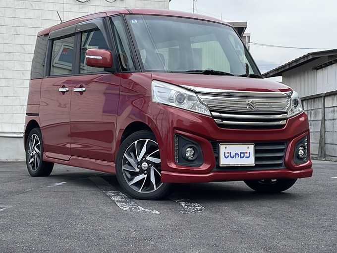 新着情報“スペーシアカスタムXSターボ デュアルカメラブレーキサポート装着車”2016年式フェニックスレッドパール入荷しました！