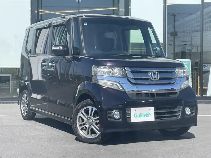 新着情報“Ｎ－ＢＯＸカスタムG・Lパッケージ特別仕様車SSパッケージ”2015年式プレミアムベルベットパープル・パール入荷しました！