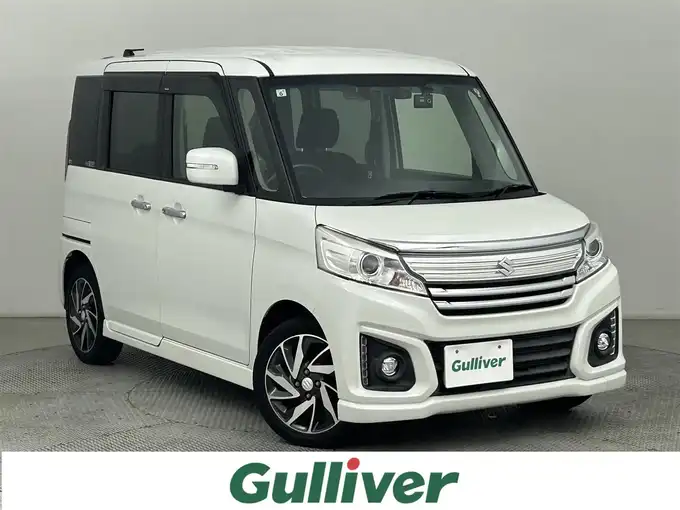 新着情報“スペーシアカスタムXSターボ デュアルカメラブレーキサポート装着車”2017年式ピュアホワイトP入荷しました！