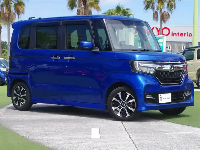 新着情報“Ｎ－ＢＯＸカスタムG・EXホンダセンシング”2018年式ブリリアントスポーティブルーメタリック2トーン入荷しました！
