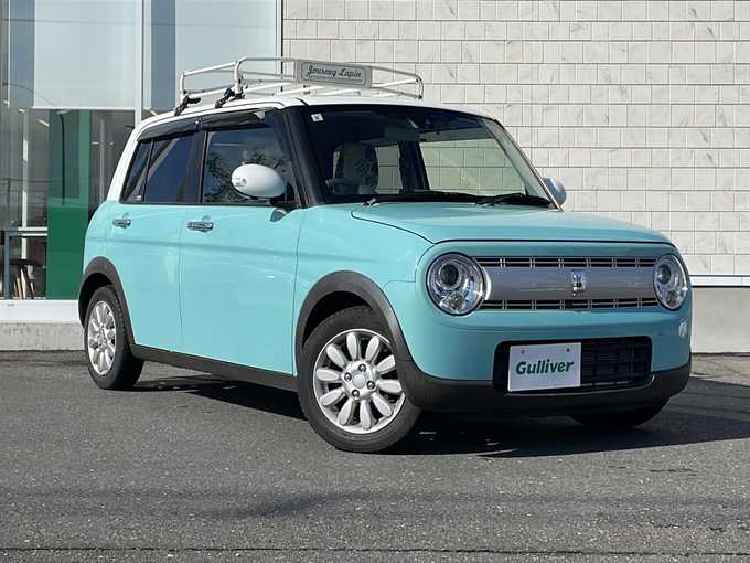 新着情報“アルトラパンX 全方位モニター付メモリーナビゲーション装着車”2015年式フレンチミントパールメタリック入荷しました！