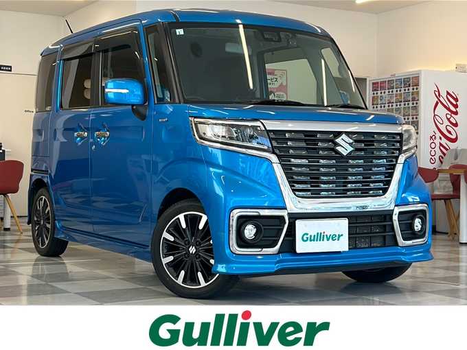 新着情報“スペーシアカスタムハイブリッドXSターボ”2019年式ブリスクブルーM入荷しました！