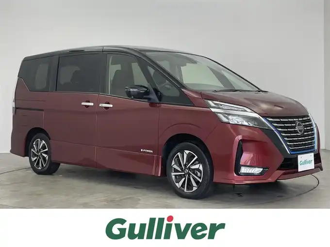 新着情報“セレナe－パワー ハイウェイスターV”2021年式マルーンレッド 2トーン入荷しました！