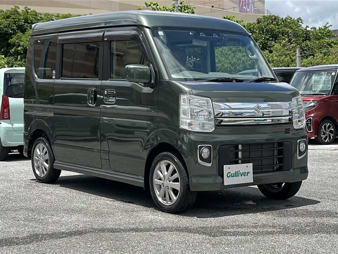新着情報“エブリイワゴンPZターボ ハイルーフ”2019年式クールカーキPM入荷しました！