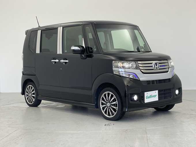 新着情報“Ｎ－ＢＯＸ＋カスタムG特別仕様車ターボSSパッケージ”2013年式クリスタルブラックパール入荷しました！