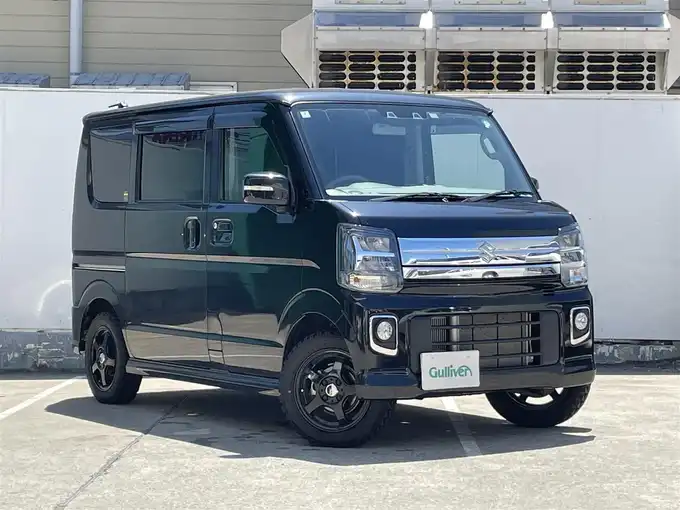 新着情報“エブリイワゴンPZターボ 標準ルーフ”2024年式ブルーイッシュブラックパール3入荷しました！