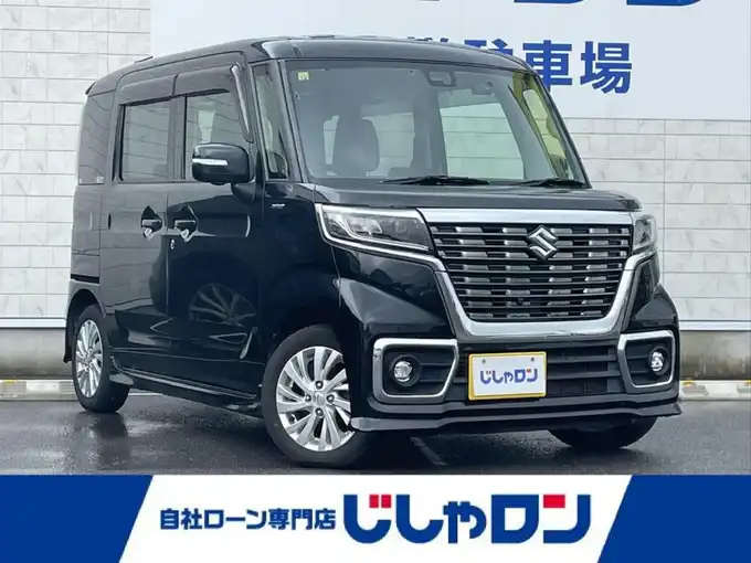 新着情報“スペーシアカスタムハイブリッドGS 衝突被害軽減ブレーキ非装着車”2018年式ブルーイッシュブラックパール3入荷しました！