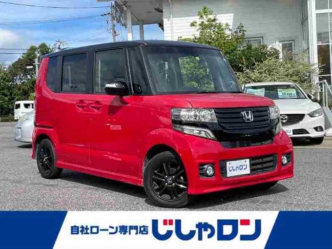 新着情報“Ｎ－ＢＯＸカスタム2トーンカラースタイル G特別仕様車SSパッケージ”2014年式ミラノレッド入荷しました！