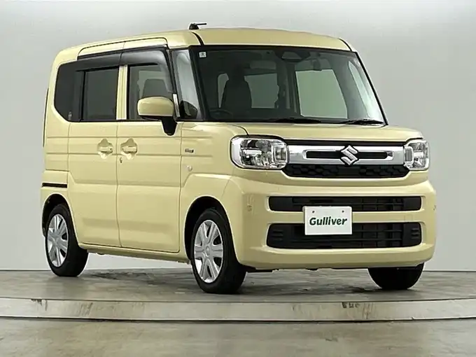 新着情報“スペーシアハイブリッドX セーフティプラスパッケージ装着車”2024年式シフォンアイボリーM入荷しました！