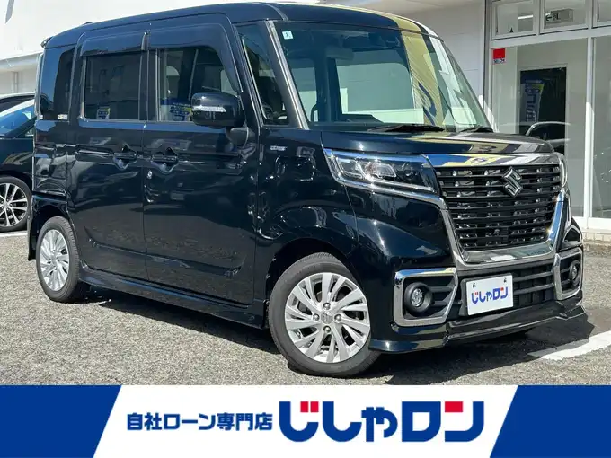 新着情報“スペーシアカスタムハイブリッドGS”2018年式ブルーイッシュブラックパール3入荷しました！