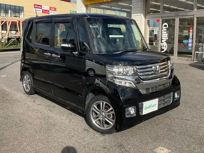 新着情報“Ｎ－ＢＯＸカスタムG・Lパッケージ”2013年式クリスタルブラックパール入荷しました！