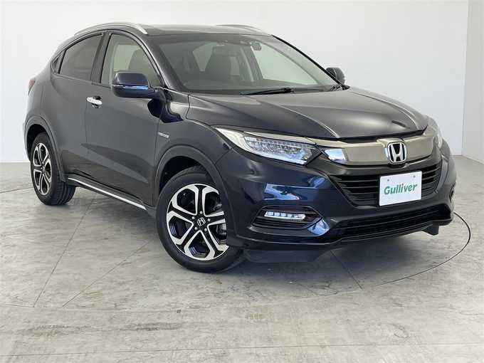 新着情報“ヴェゼルハイブリッドZ・ホンダセンシング”2018年式ミッドナイトブルービームM入荷しました！