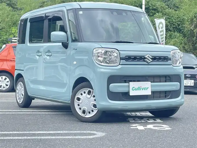 新着情報“スペーシアハイブリッドG”2021年式オフブルーM入荷しました！