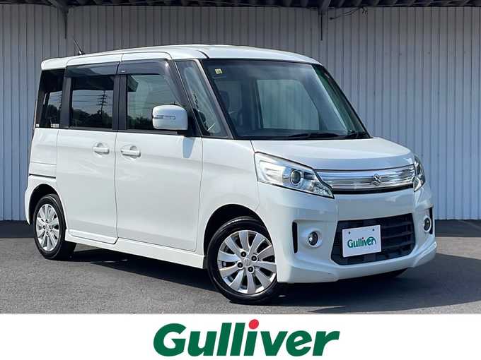 新着情報“スペーシアカスタムXS（レーダーブレーキサポート装着車）”2014年式パールホワイト入荷しました！
