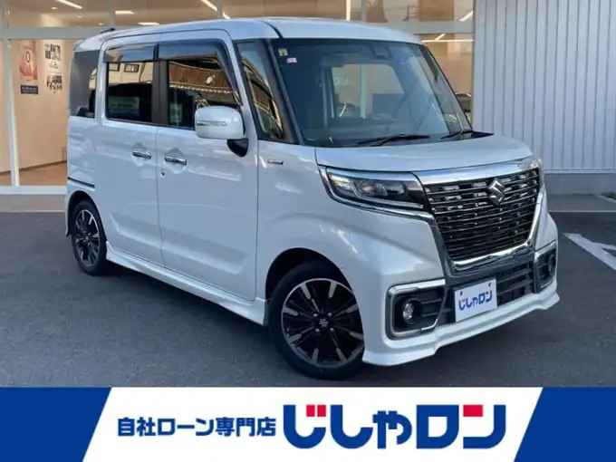 新着情報“スペーシアカスタムハイブリッドXS”2018年式ピュアホワイトP入荷しました！